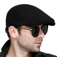Nowe mody jednolity kolor beret mężczyzna kobiet ciepły dziki kapelusz wiosną i jesienią bawełniane berety czapki hip-hopowe casquette gorras kości 1
